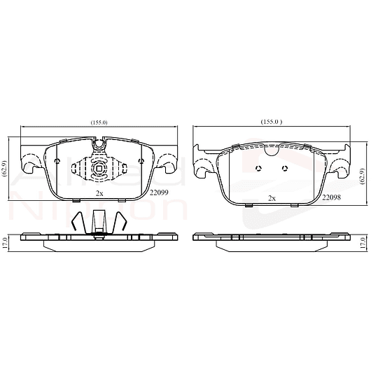 Pastillas Freno ALLIED NIPPON ADB02374