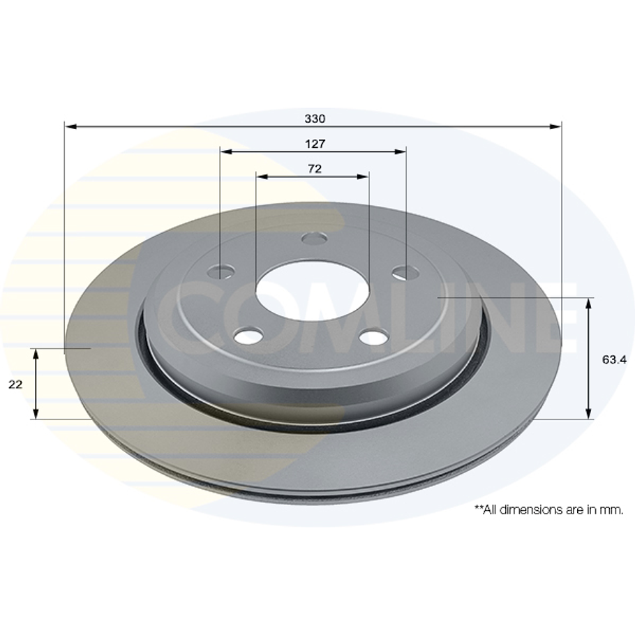 Disco Freno COMLINE ADC2889V 2