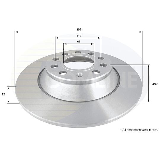 Disco Freno COMLINE ADC1471