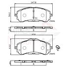 Pastillas Freno ALLIED NIPPON ADB32232 1