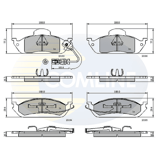 Pastillas Freno COMLINE CBP1911