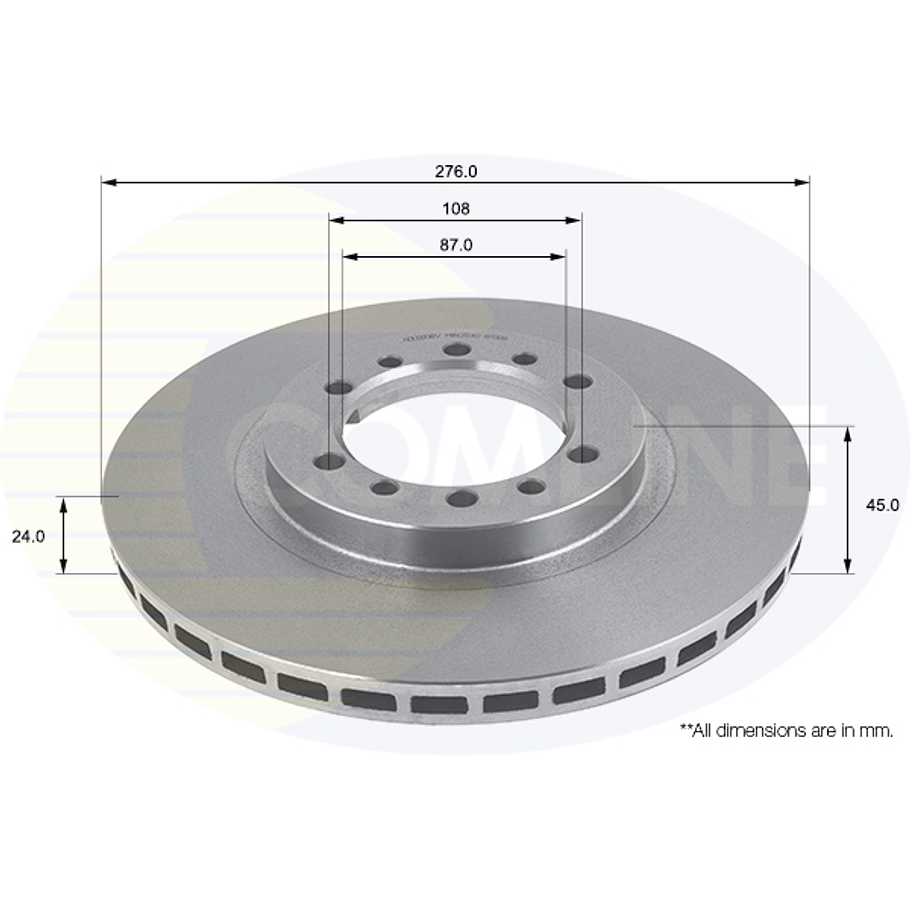Disco Freno COMLINE ADC0336V 1