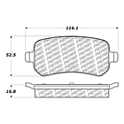 Pastillas Freno RAM C/V Tradesman 2008-2020 Trasero 4