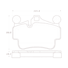 Pastillas Freno Porsche 911 Speedster 2005-2012 Delantero, T 4