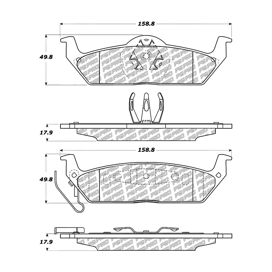 Pastillas Freno Ford F-Series 2004-2008 Trasero 3