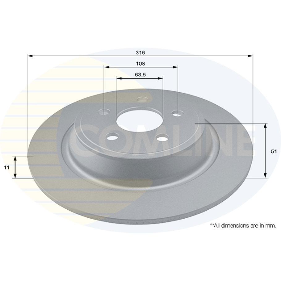Disco Freno COMLINE ADC1290 