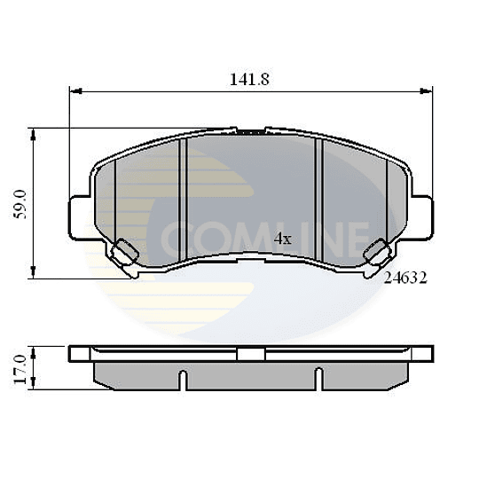 Pastillas Freno COMLINE CBP01577