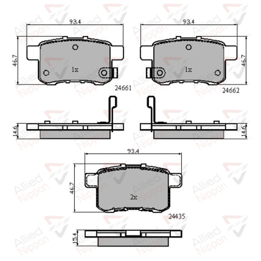 Pastillas Freno ALLIED NIPPON ADB31711 1