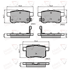 Pastillas Freno ALLIED NIPPON ADB31711 2