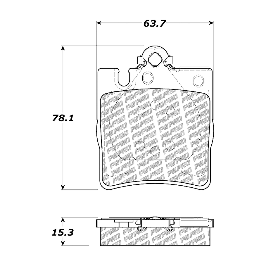 Pastillas Freno Mercedes Benz SLK350 2004-2010 Trasero 3