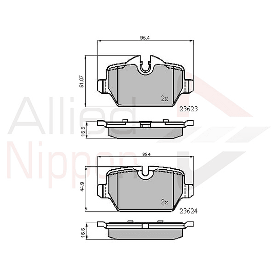 Pastillas Freno ALLIED NIPPON ADB01710