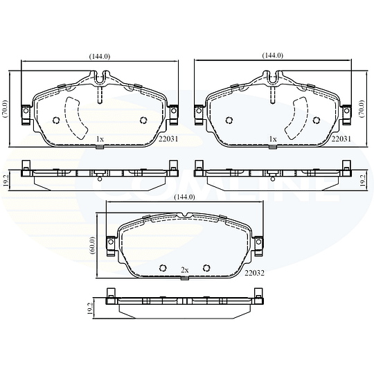 Pastillas Freno COMLINE CBP02346