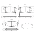 Pastillas Freno Kia Carnival 2015-2023 Trasero 4