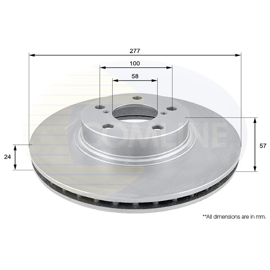 Disco Freno COMLINE ADC0811V 