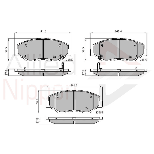 Pastillas Freno ALLIED NIPPON ADB31194