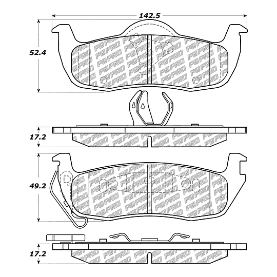 Pastillas Freno Jeep Commander 2006-2010 Trasero