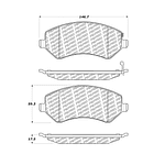 Pastillas Freno Dodge Caravan 1996-2000 Delantero 3