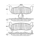 Pastillas Freno Nissan Armada 2016-2023 Trasero 4
