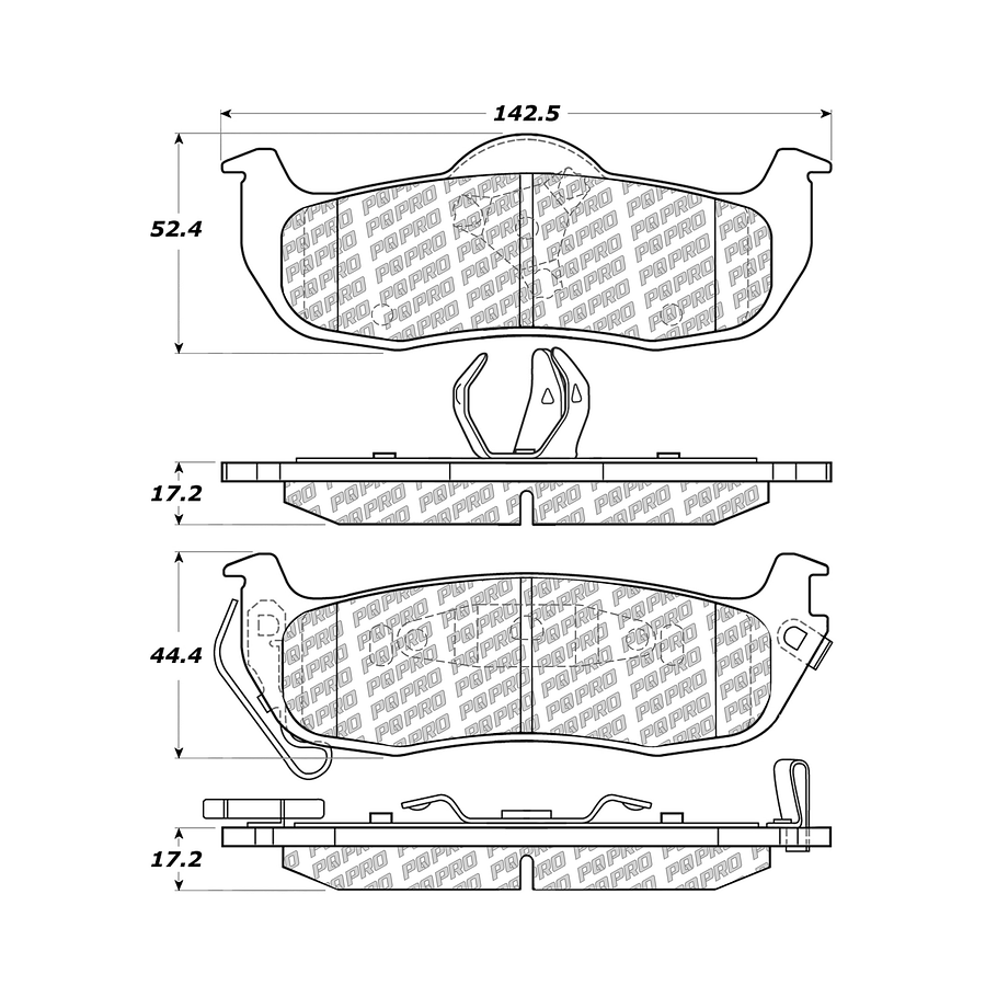 Pastillas Freno Nissan Armada 2016-2023 Trasero 4