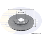Disco Freno COMLINE ADC2916V 1