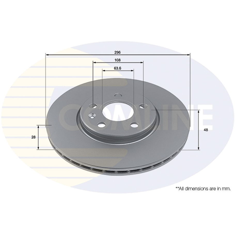 Disco Freno COMLINE ADC2916V 1