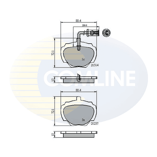 Pastillas Freno COMLINE CBP1224