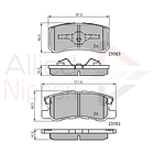 Pastillas Freno ALLIED NIPPON ADB0905 1