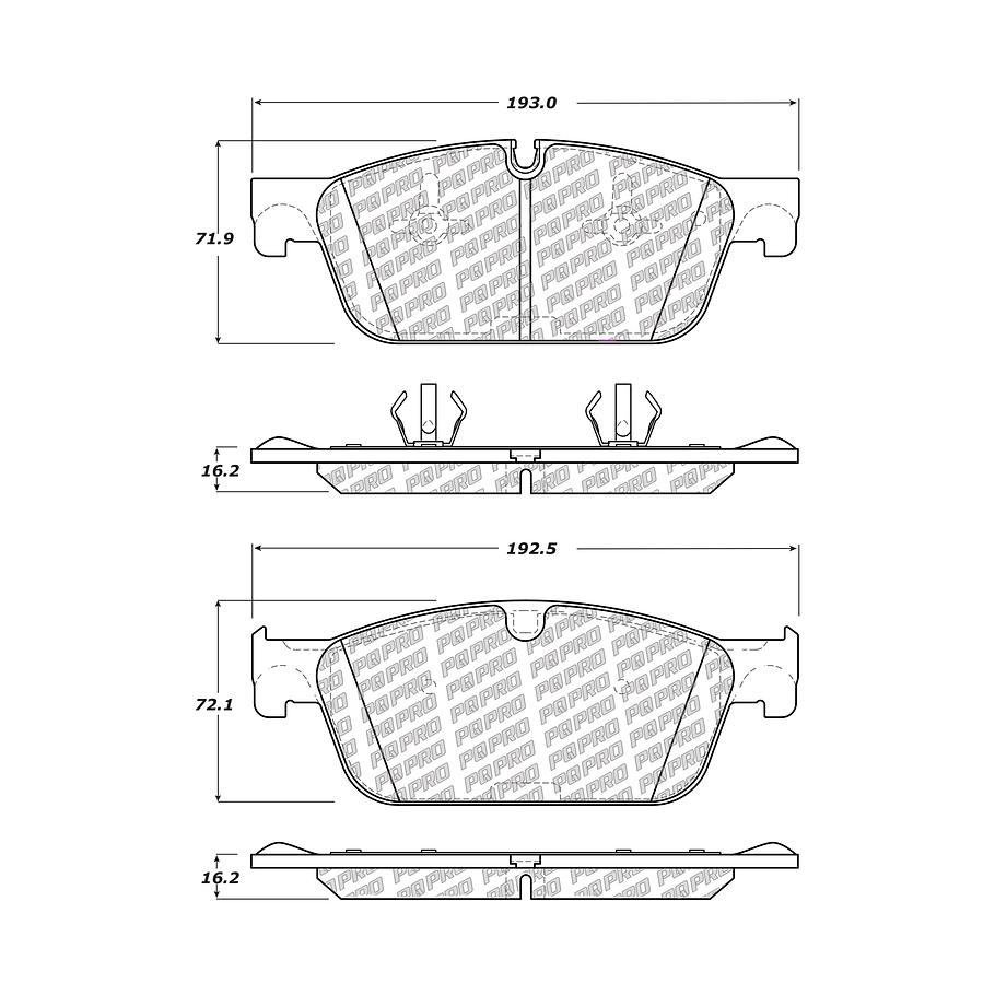 Pastillas Freno Mercedes Benz ML400 2011-2019 Delantero 3