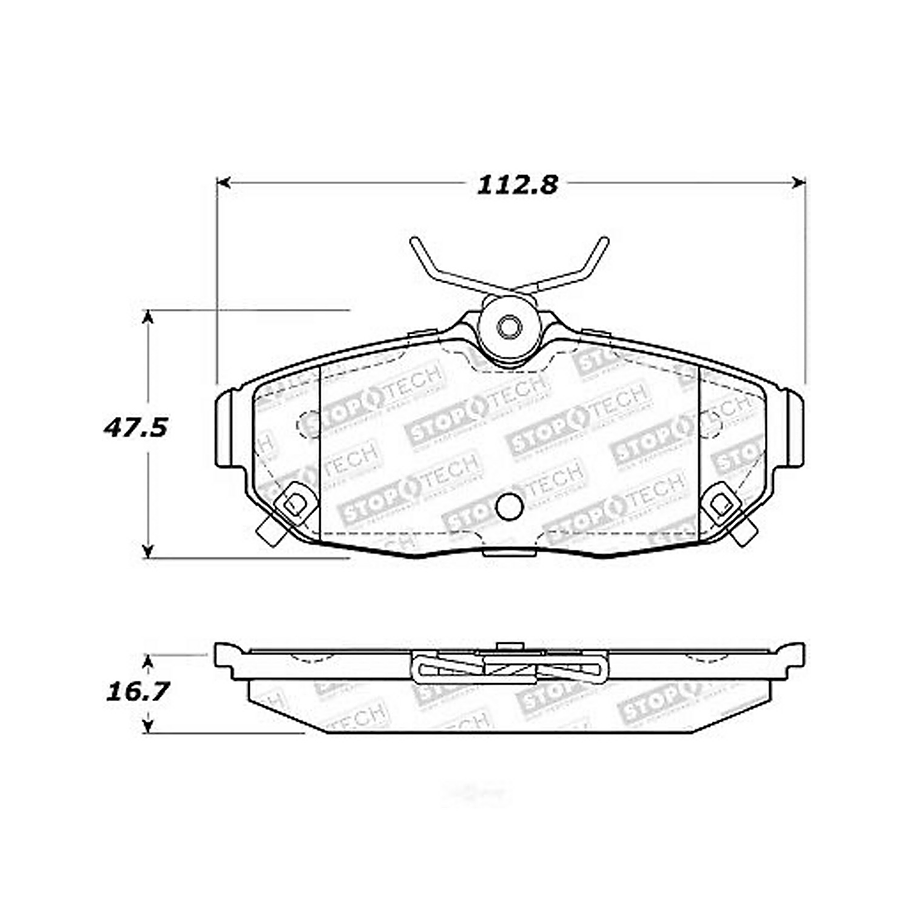 Pastillas Freno Ford Mustang 2005-2014 Trasero 3