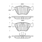 Pastillas Freno BMW 525i 1995-2003 Delantero 3