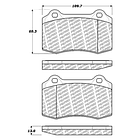 Pastillas Freno Lotus Espirit V8; V8 GT 1994-2004 Delantero, 4