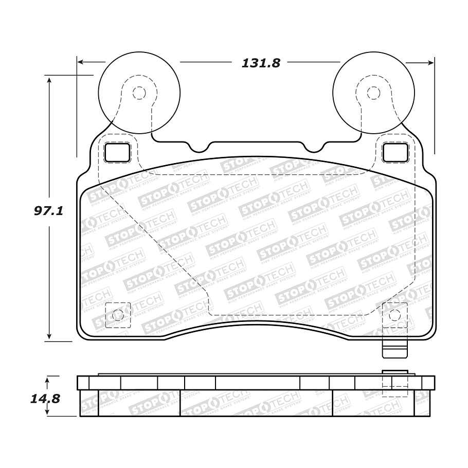 Pastillas Freno Chevrolet Camaro 2010-2015 Delantero 2
