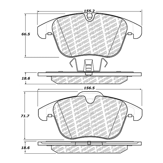 Pastillas Freno Volvo S60 Cross Country 2011-2018 Delantero