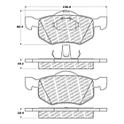Pastillas Freno Ford Fusion 2006-2009 Trasero 4