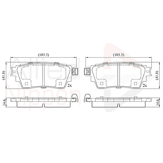 Pastillas Freno ALLIED NIPPON ADB02487