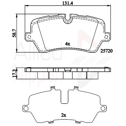 Pastillas Freno ALLIED NIPPON ADB02256