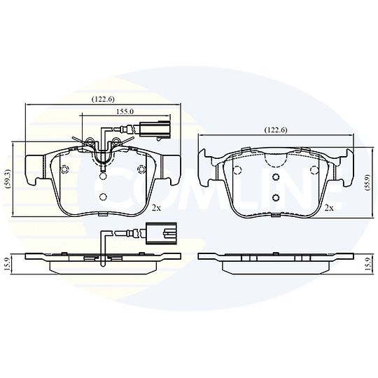 Pastillas Freno COMLINE CBP12426