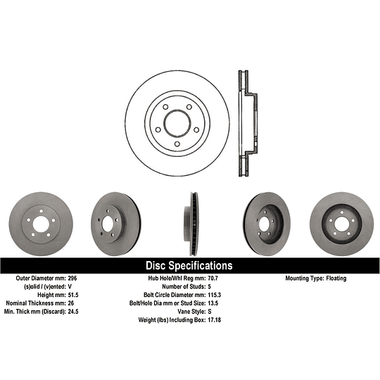 Disco Freno POWERSTOP AR8271