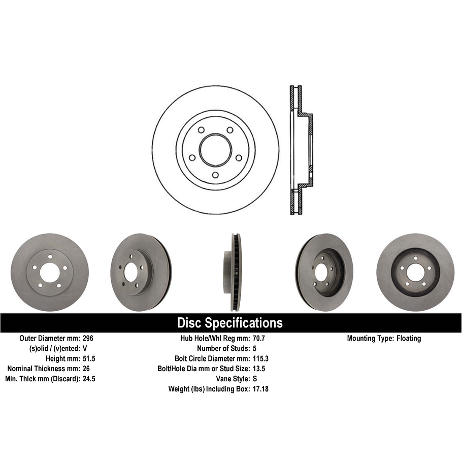 Disco Freno POWERSTOP AR8271 1
