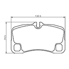 Pastillas Freno Porsche 911 Carrera 2005-2012 Trasero 3