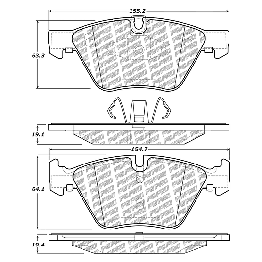 Pastillas Freno PQPRO 500.10612