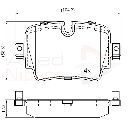 Pastillas Freno ALLIED NIPPON ADB02454