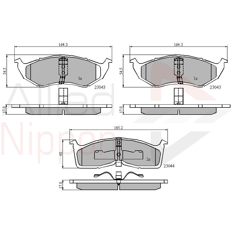 Pastillas Freno ALLIED NIPPON ADB3850 2