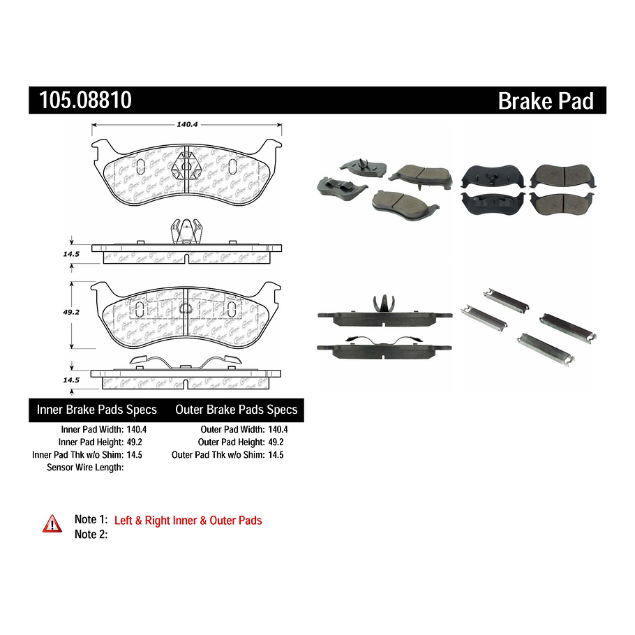 Pastillas Freno Ford Explorer 2002-2005 Trasero 2