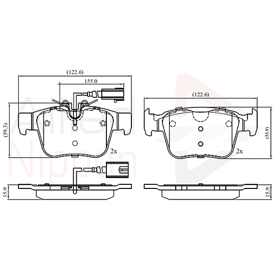 Pastillas Freno ALLIED NIPPON ADB12426
