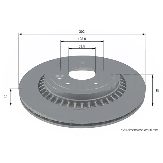 Disco Freno COMLINE ADC1917V