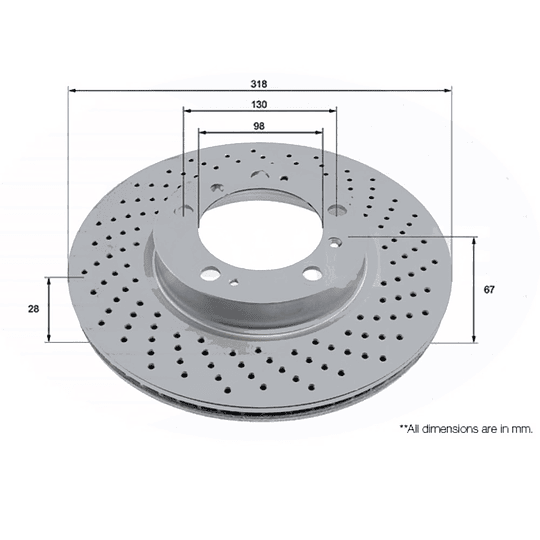 Disco Freno COMLINE ADC2899VR