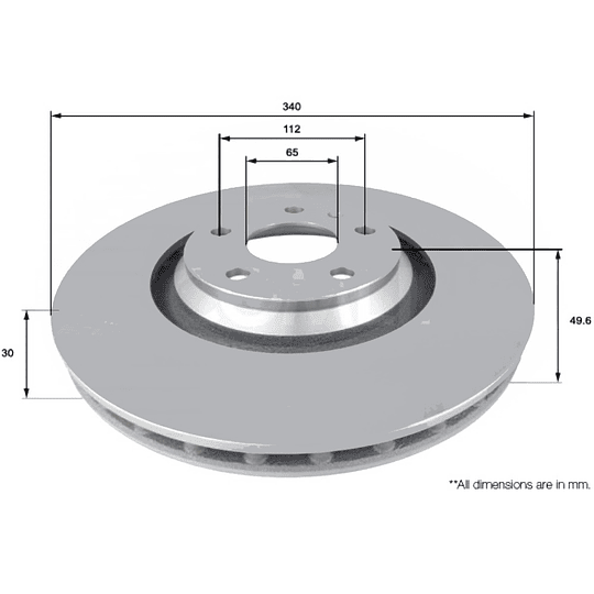 Disco Freno COMLINE ADC2605V