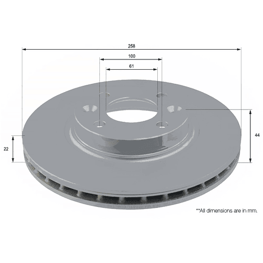 Disco Freno COMLINE ADC2719V