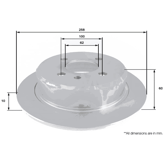 Disco Freno COMLINE ADC1715
